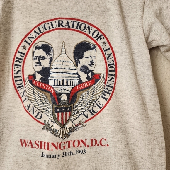 VINTAGE Inauguration of President Clinton & Vice President Gore 1993 graphic tee - Picture 2 of 6